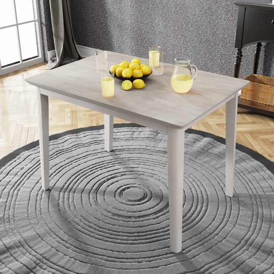 Farmhouse Rustic Rectangle Wood Kitchen Dining Table