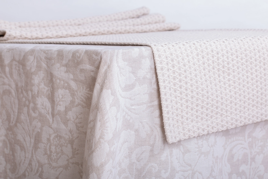 Linenbuy Linen Table Runner, Handmade Runner Washed & Softened, Mitered Corner, Decoration, Custom Size Wedding