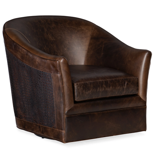 Morrison Swivel Club Chair - 32"W x 34"H x 39"D