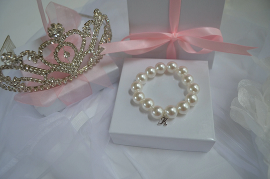 Flower Girl Pearl Bracelet Toddler, Personalized Proposal Bracelet, Gifts, Bridesmaid