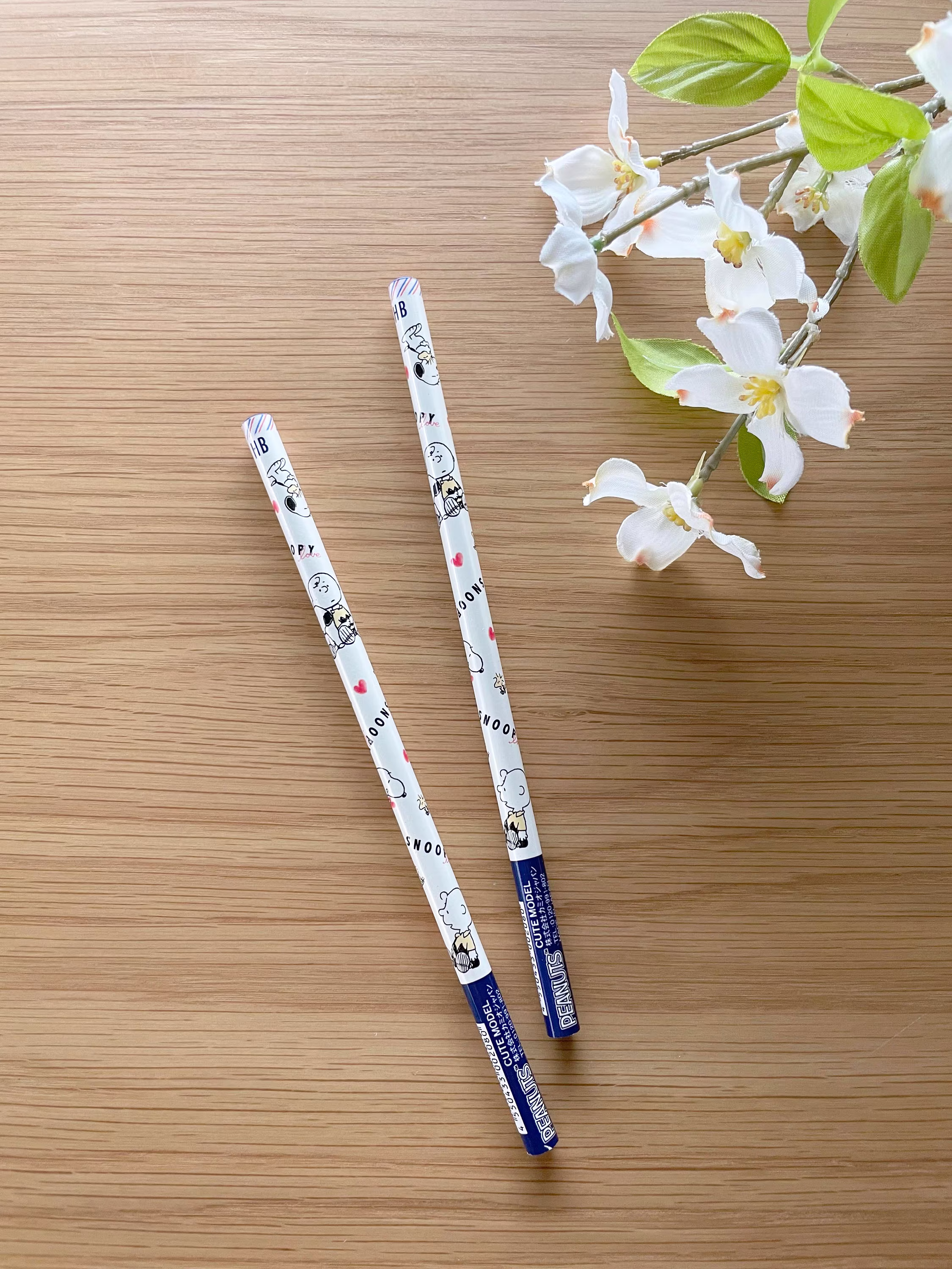 Hb Wood Pencil Set - Snoopy Pearl 2 Pcs