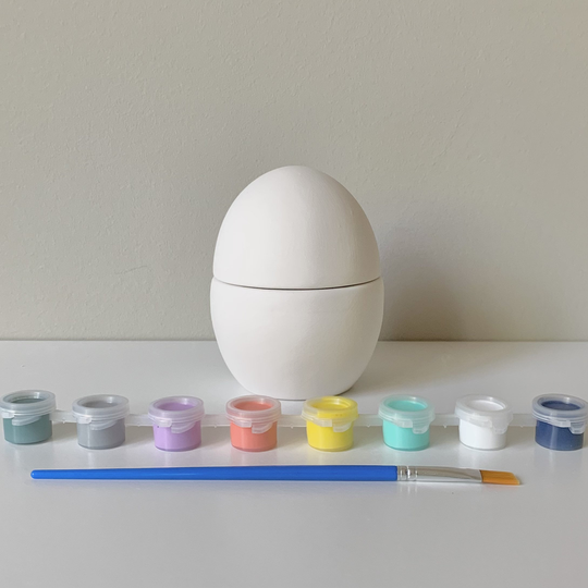 Easter Egg Pottery Paint Kit, Ready To Pottery, At Home Painting Kit, Birthday Party Craft, Kids Art Kits, Adult