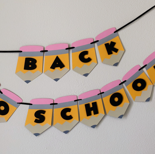 Back To School Banner, Pencil School Party Decorations, Banner, Classroom Teacher