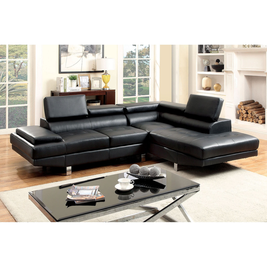 2 Piece Bonded Leather Sectional Sofa
