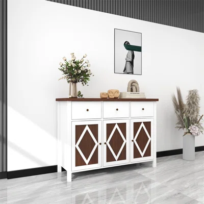 Debruyne 47.64" Wide 3 Drawer Sideboard