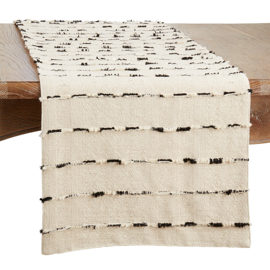 Table Runner With Stripe Design - 16"x72"