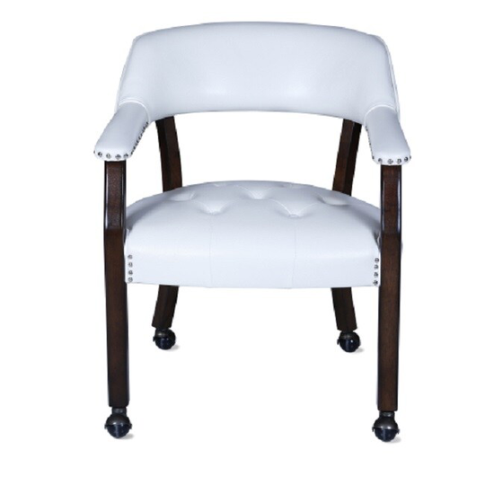 High elastic luxury office chair with wheels(White) On-Site