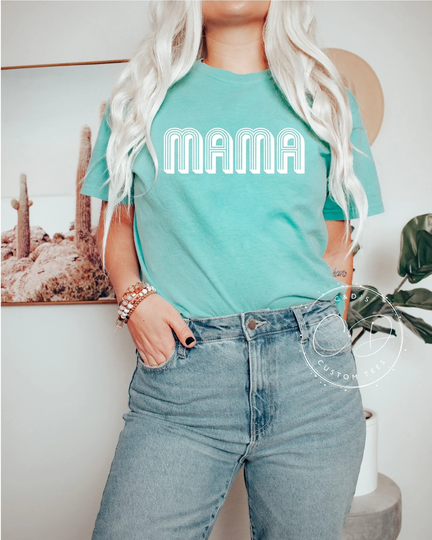 Mama Comfort Color Shirt - Shirts Mom Motherhood T-Shirt Tees Gift
