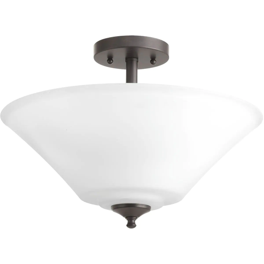 Progress Lighting P3864-20W Joy 3-light Convertible Semi-flush Mount