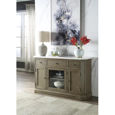 Mabery 56" Wide 3 Drawer Sideboard