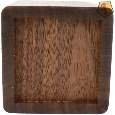 Square Wooden Pen Holder Desktop Office Pencils Organizer
