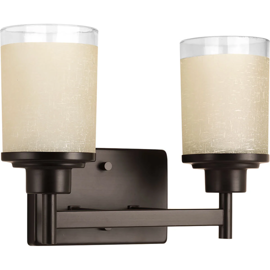 Progress Lighting P2977-20 Alexa Antique Bronze Steel 2-light Bath Light - N/A