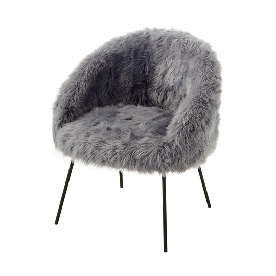 Belle Accent Chair with Metal legs For Bedroom