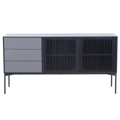 Christana 62.4" Wide 3 Drawer Stainless Steel Sideboard