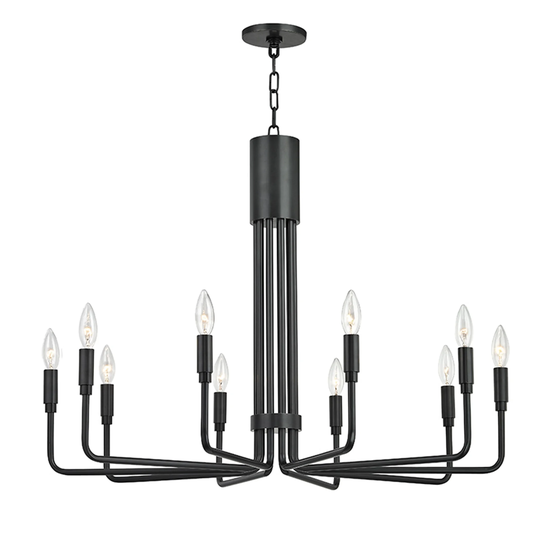 Mitzi by Hudson Valley Brigitte 10-light Old Bronze Pendant