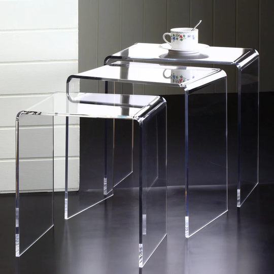Acrylic Nesting Tables Set Of Three
