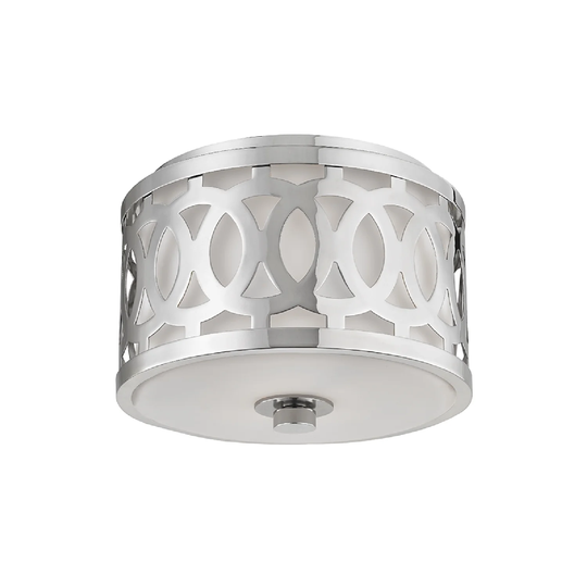 Hudson Valley Lighting Genesee 1-light Small Flush Mount, Nickel