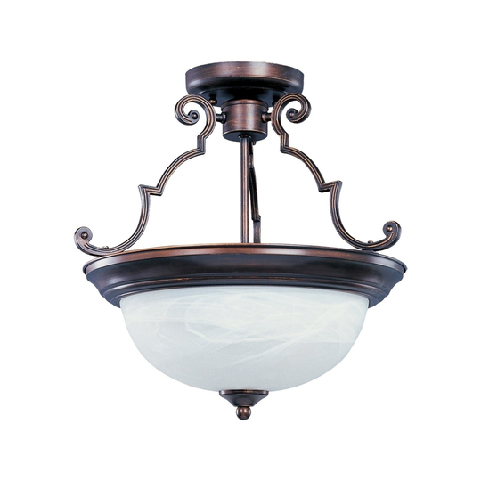 Maxim Essentials 584x Bronze Iron 3-light Semi-flush Mount