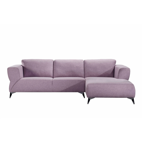 Josiah Sectional Sofa in Pale Berries Fabric