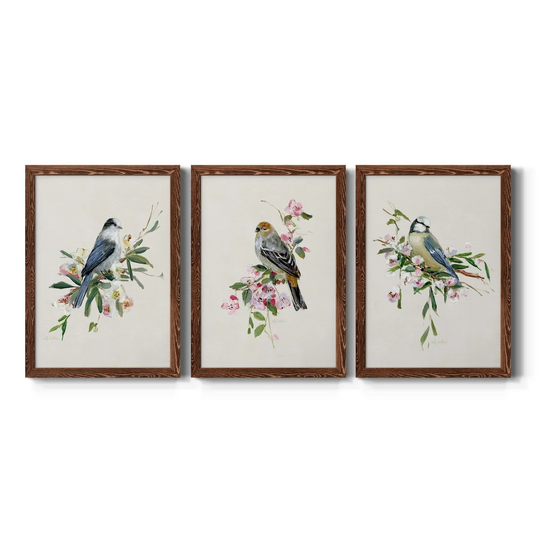 Spring Song Blue Bird-Premium Framed Canvas - Ready to Hang - Multi-Color