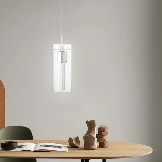Cassandra PCDT Droplet Infused Glass LED Pendant Light