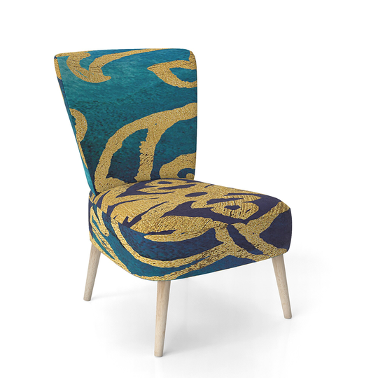 Designart 'Glam Indigo Form II' Upholstered Transitional Accent Chair
