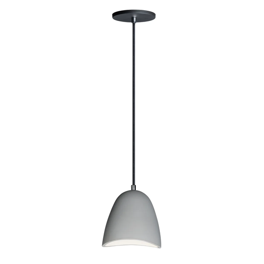 Sway 1-Light 7" Wide Gray Pendant Light