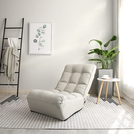 Single sofa reclining chair Japanese chair lazy sofa tatami balcony reclining chair ladjustable chair