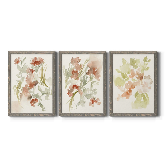 Abstracting Flowers I-Premium Framed Canvas - Ready to Hang - Multi-Color