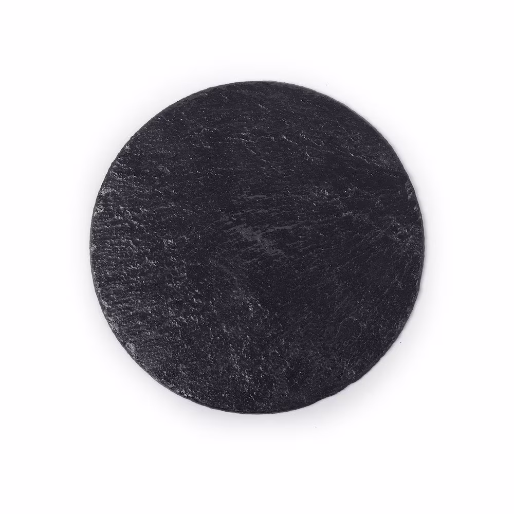 9.84" Round Slate Table Mat For Engraving Or Vinyl