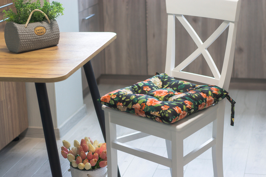 Cushions Chairs, Square Chair Cushion, Pads For Cushion With Ties