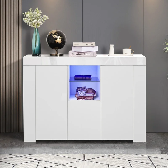 Modern High Gloss Kitchen Sideboard Cupboard Buffet