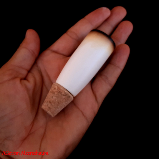 Handmade Meerschaum Coloring Bowl With Case, Pipa Di Schiuma Mare, Agovem Pipes, Meerschaumpfeifen, Tobacco Agm-619