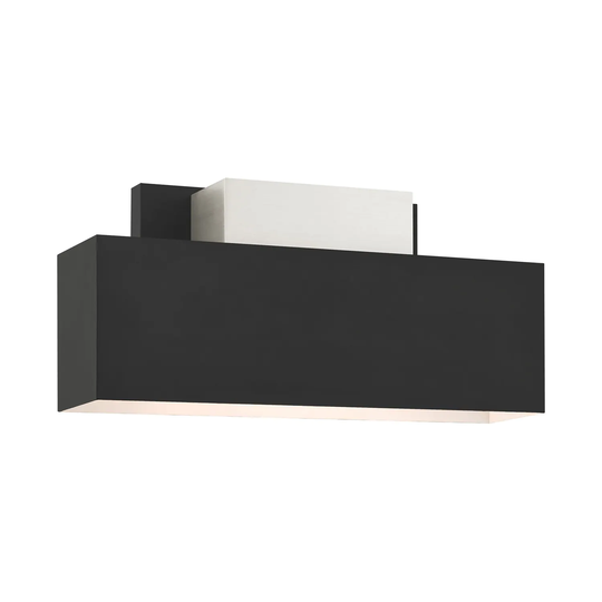 Giuseppe Lighting Two Light Outdoor Wall Sconce Lynx Black - Exact Size