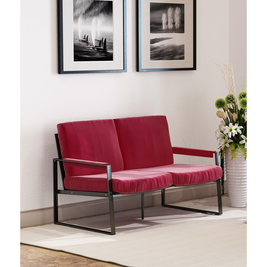 Luxury Double Sofa Chair, Comfortable Armchair with Thickened Cushion, living Room Furniture Recliner, Bedroom Casual Chair