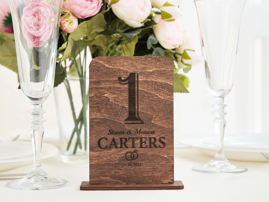 Wooden Table Numbers, Wedding Decor, Decoration, Signs, Personalized Decor