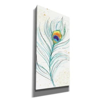 Peacock Garden V by Anne Tavoletti - Wrapped Canvas Painting Print