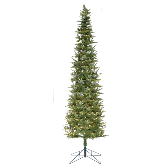 Seasonal Abode LED Lighted Pencil Artificial Christmas Tree - 9'