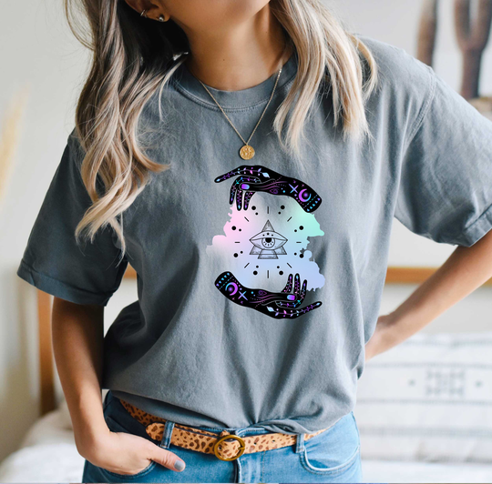 Comfort Colors Magic & Celestial Shirt, Top, Animals T-Shirt, Comfy Oversized Boho Shirt