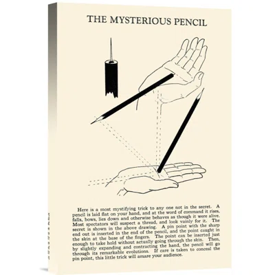 'The Mysterious Pencil' by Retromagic Vintage Advertisement on Wrapped Canvas