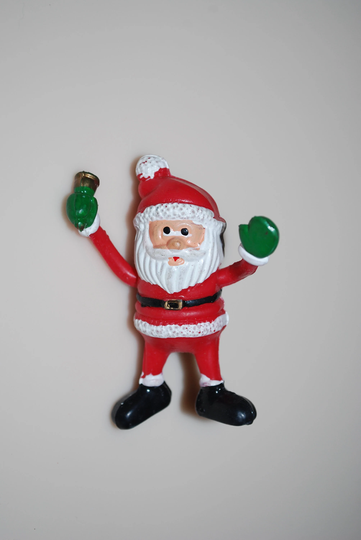 Santa Pencil Pen Topper By Fun World 1990 Bendable Bendy