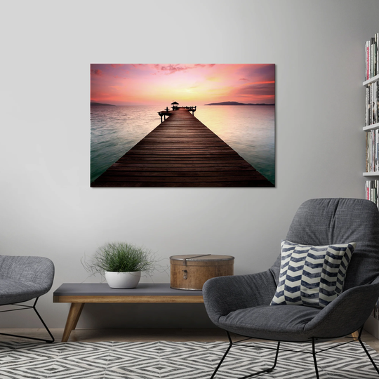 Yosemite Home Decor "The Way" Tempered Glass Wall Art - Multi-Color