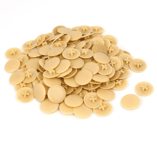 6mm Phillips 17mm Head Dia Screw Cap Cover Champagne Color 100PCS - Champagne Color