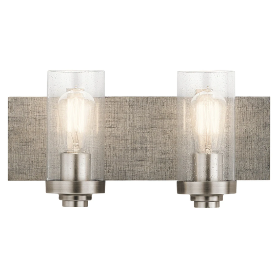 Kichler Lighting Dalwood Collection 2-light Pewter Bath/Vanity Light