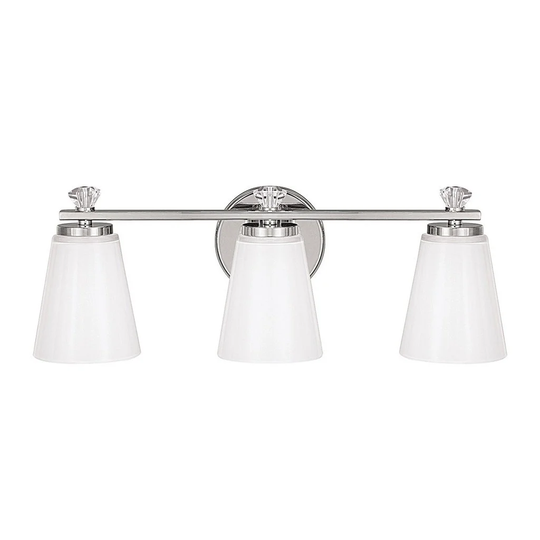 Alisa 3-light Polished Nickel Bath/Vanity Light - Polished Nickel - Polished Nickel