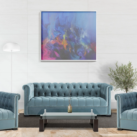 Ontario Modern Chesterfield Tufted Sea Blue Velvet Upholstered Sofa
