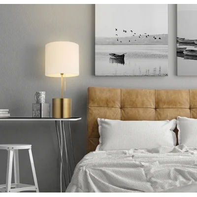 Cianca 19" Brass Table Lamp with USB