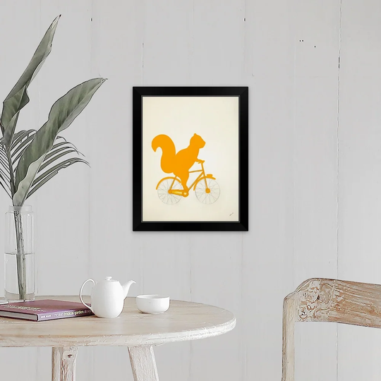 "Anecdote Animals I" Black Framed Print