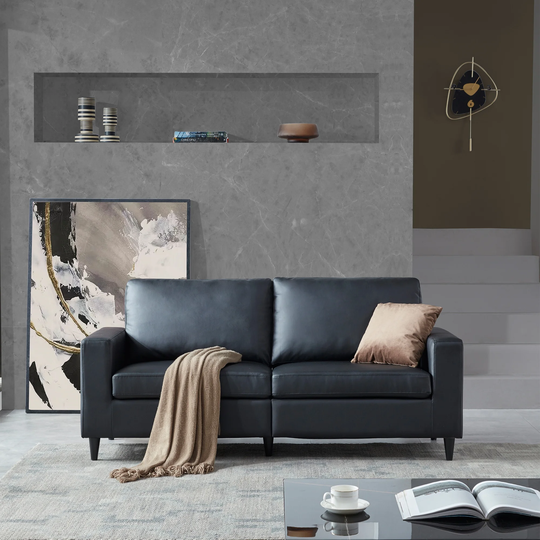 Modern Style Sofa PU Leather Upholstered Couch Furniture