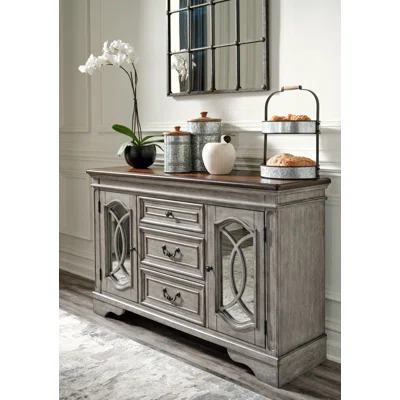 Hafiz 59" Wide 3 Drawer Sideboard